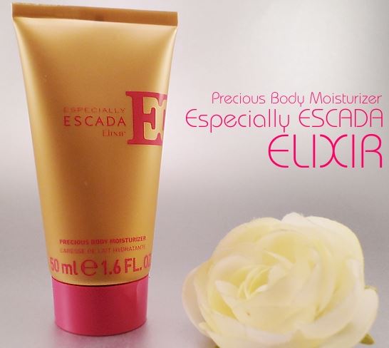 Escada Especially Precious Body Moisturizer 50ml. โลชั่นทาผิวกายสูตรเพิ่มความชุ่มชื่น ที่มาพร้อมกลิ่นหอมอ่อนหวาน หรูหราและเหมาะกับหญิงสาวท็อปโน๊ตของกุหลาบป่า เกรฟฟรุ๊ตและแพร์ โน๊ตหัวใจของกุหลาบ กระดังงาและเมล็ด ambrette โน๊ตฐานของมัสค์และ woody 