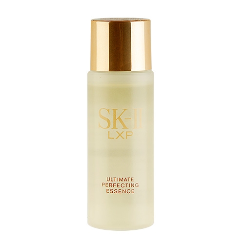 SK-II LXP Ultimate Perfecting Essence ขนาดทดลอง 30ml. เอสเซ้นส์บำรุงผิวเข้มข้นที่มาพร้อมกับส่วนผสมใหม่ล่าสุด อุดมด้วย พิเทร่าเข้มข้นกว่าเดิมถึง 8 เท่า ช่วยให้ผิวแลดูกระจ่างใส ดูกระชับ ริ้วรอยดูลดเลือน พร้อมช่วยให้ผิวนุ่มชุ่มชื่น กระชับ เรียบเ