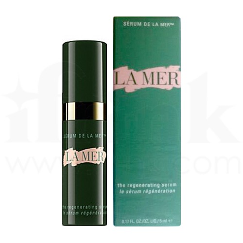 LA MER The Regenerating Serum ขนาดทดลอง 5 ml. เซรั่มฟื้นฟูผิวสูตรใหม่ ทำให้ เส้นริ้ว และริ้วรอยลดเลือน รูขุมขนกระชับ ผิวเรียบเนียน แลดูกระชับยิ่งขึ้น ผิวแลดูอ่อนเยาว์ 