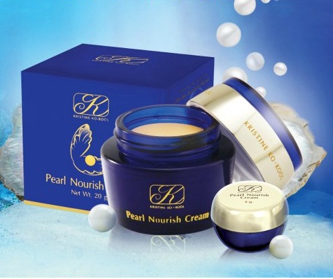 คังเซนมุกใหญ่ ครีมไข่มุกคังเซน  Kristine Ko-Kool Pearl Nourish Cream (20 กรัม)  ครีมไข่มุก คังเซน-เพิร์ล นอริช ครีม 20 กรัม สำหรับทุกสภาพผิว  ล๊อตใหม่ล่าสุด