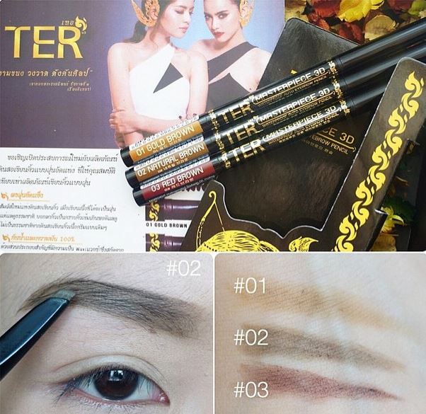 **พร้อมส่ง*TER Masterpiece 3D Water Proof Auto Eyebrow Pencil ดินสอเขียนคิ้วแบรนด์ใหม่ ดินสอเขียนคิ้วเนื้อฝุ่นอัดแข็ง ทนน้ำทนมัน คิ้วไม่หายทั้งวัน เผลอรูดคิ้วไม่หลุด คิ้วที่ได้จะซอฟ์ทธรรมชาติ เบาๆค่ะ หรือจะเอาไว้เขียนโครงก่อนลงคิ้วน้ำสำหรับมือใหม่ก็ได้ค่ะ