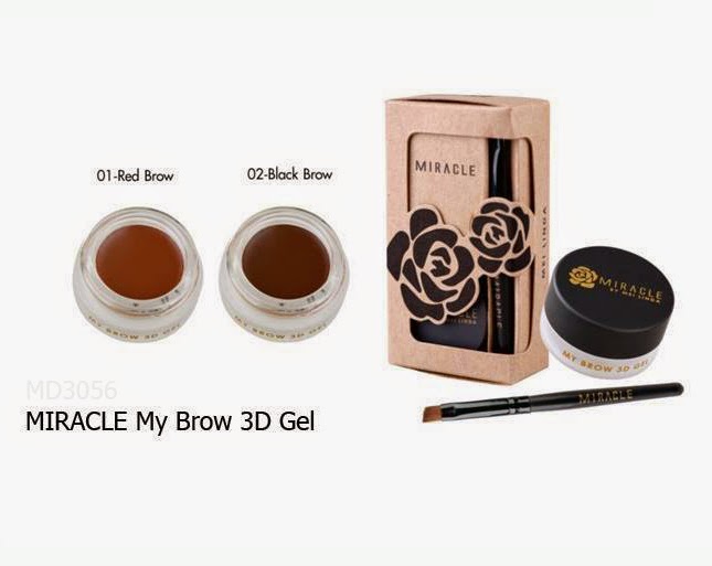 Mei Linda MIRACLE My Brow 3 D Gel  นวัตกรรมใหม่สู่ เจลเขียนคิ้วแบบ 3 มิติเขียนง่าย เสมือนคิ้วจริงเป็นธรรมชาติ ใช้ง่่าย เพิ่มมิติให้กับคิ้วของคุณให้สวย ดูมีเสน่ห์ ติดทนตลอดวัน   