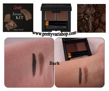 **พร้อมส่ง SLEEK Brow Kit # 818 Dark สีน้ำตาลเข้ม ชุดเซตสำหรับเขียนคิ้ว ให้คิ้วสวยครบสูตร ในโทนสีน้ำตาลอ่อน ในตลับประกอบไปด้วย แหนบถอนคิ้ว แปรงเล็กๆ 2 ชิ้น และชาโดว์คิ้วชนิดครีมและฝุ่น พกพาสะดวก