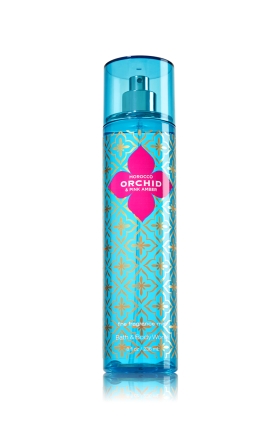 Bath & Body Works Morocco Orchid & Pink Amber Fine Fragrance Mist 236 ml. สเปร์ยน้ำหอมที่ให้กลิ่นติดกายตลอดวัน กลิ่นหอมของดอกกล้วยไม้ ผสมกลิ่มหอมนุ่มนวลของ amber วนิลลาอ่อนๆ หอมนุ่มละมุนคะ