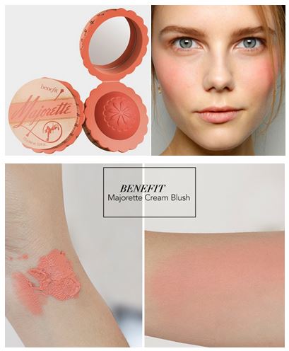 BENEFIT Majorette Booster Blush ครีมบลัชตัวนี้เป็นตัวใหม่ล่าสุด สีออกส้มอมพีช ทาแล้วจะได้แก้มที่ดูสุขภาพดีแถมมีโกลว์เบา ๆ ไปด้วยในตัว! เนื้อนุ่ม เกลี่ยง่าย ที่มาพร้อมกับแพคเกจสไตล์หวานแต่แฝงไปด้วยความเก๋ เพียงใบนิ้วแต้มเนื้อบลัช แล้วเกลี่ยเบา