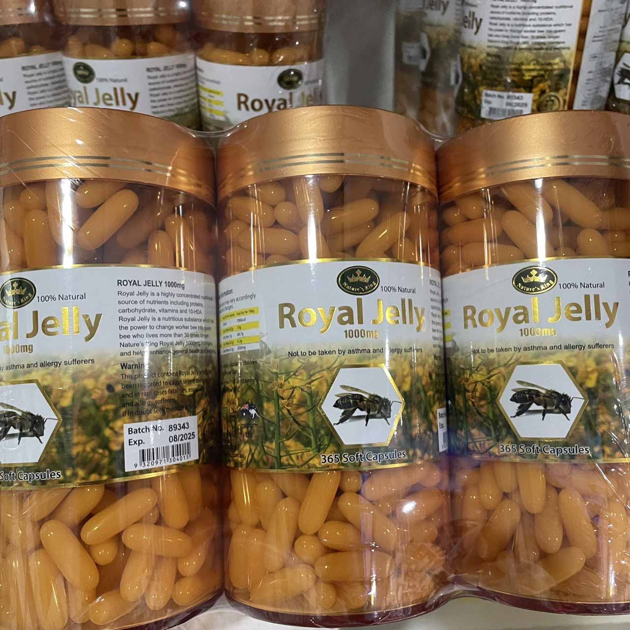 Nature King Royal Jelly รุ่น 365 เม็ด รุ่น อย ไทย เนเจอร์ คิง รอยัล เจลลี่ นมผึ้ง นำเข้าจากออสเตรเลีย