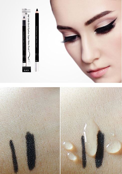 **พร้อมส่ง**Mei Linda Quick Eyeliner Super Water Proof (สีดำ) ดินสอไลน์เนอร์สุดยอดกันน้ำ แห้งเร็ว ติดทนทาน เนื้อเนียน เขียนง่าย ไม่เลอะ ไม่แพนด้า ติดทนนานทั้งวัน ทำให้ดวงตาของคุณดูสวยแลมีเสน่ห์ ราคาถูกแต่คุณภาพเทียบได้เลยว่าดีกว่าของเกาหลี ยี่ห้อดังๆบางตั