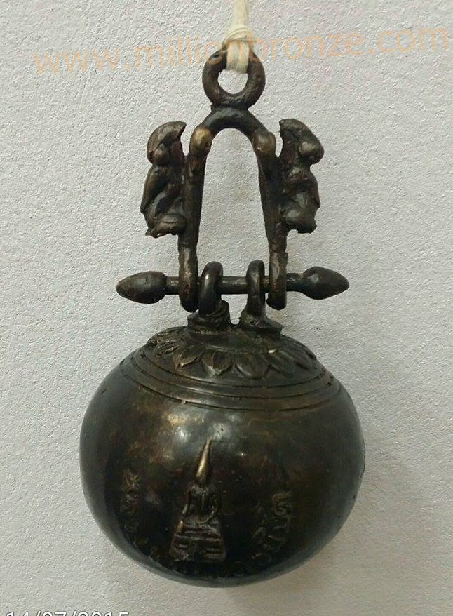 HB032 กระพรวนทองเหลืองแบบต่อหู  Bronze Small bell 