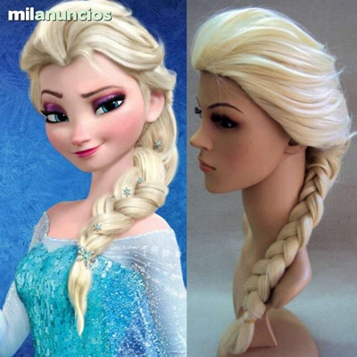 วิกผมเอลซ่าElsaสีทองสวยถักเปียตามแบบวิกหนาสวย. Cosplay wig วิกผมแฟนซี