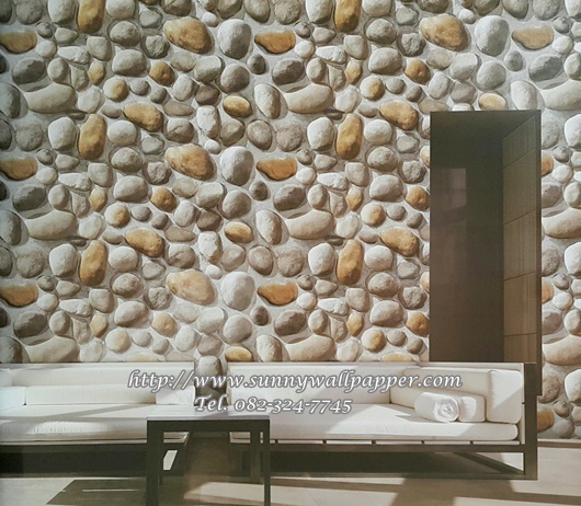 วอลเปเปอร์ติดผนังลายอิฐ หิน ปูน ไม้ เกาหลี 01