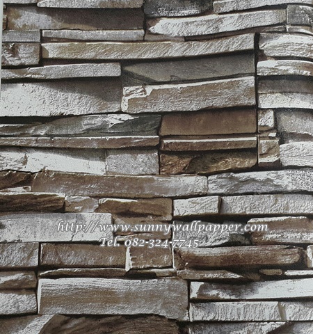 วอลเปเปอร์ติดผนังลายอิฐ หิน ปูน ไม้ เกาหลี 01