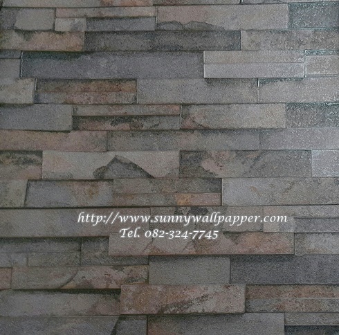 วอลเปเปอร์ติดผนังลายอิฐ หิน ปูน ไม้ เกาหลี 01