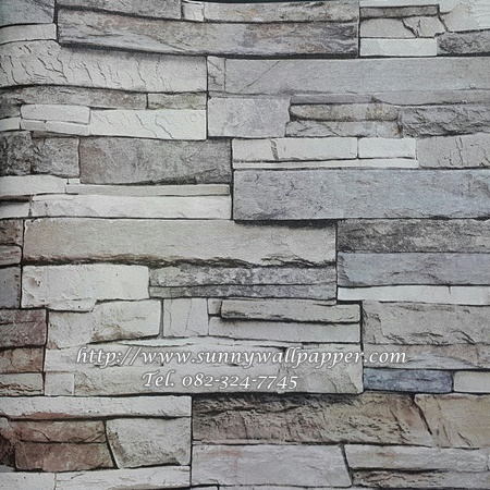วอลเปเปอร์ติดผนังลายอิฐ หิน ปูน ไม้ เกาหลี 01