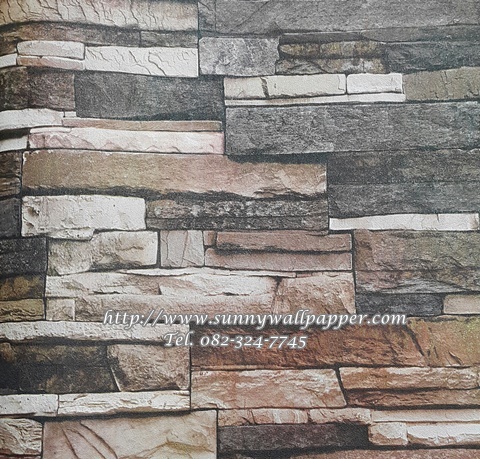 วอลเปเปอร์ติดผนังลายอิฐ หิน ปูน ไม้ เกาหลี 01