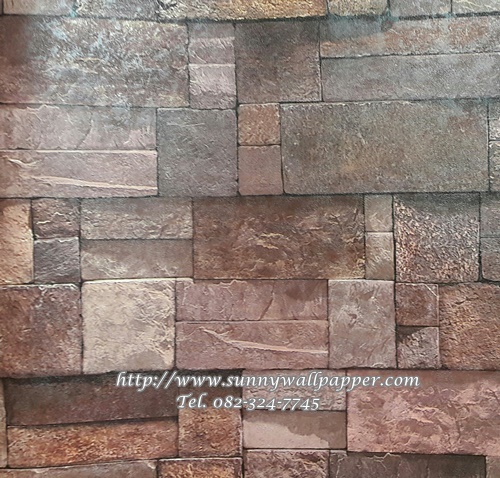 วอลเปเปอร์ติดผนังลายอิฐ หิน ปูน ไม้ เกาหลี 01