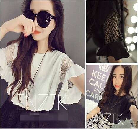 เสื้อแฟชั่น (พร้อมส่งสีขาว,สีดำ)