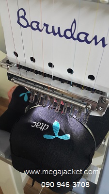 ตัวอย่างงาน หมวกแก๊ป DY ปักโลโก้ DTAC  สนใจสั่งทำหมวก โทร 093-632-6441