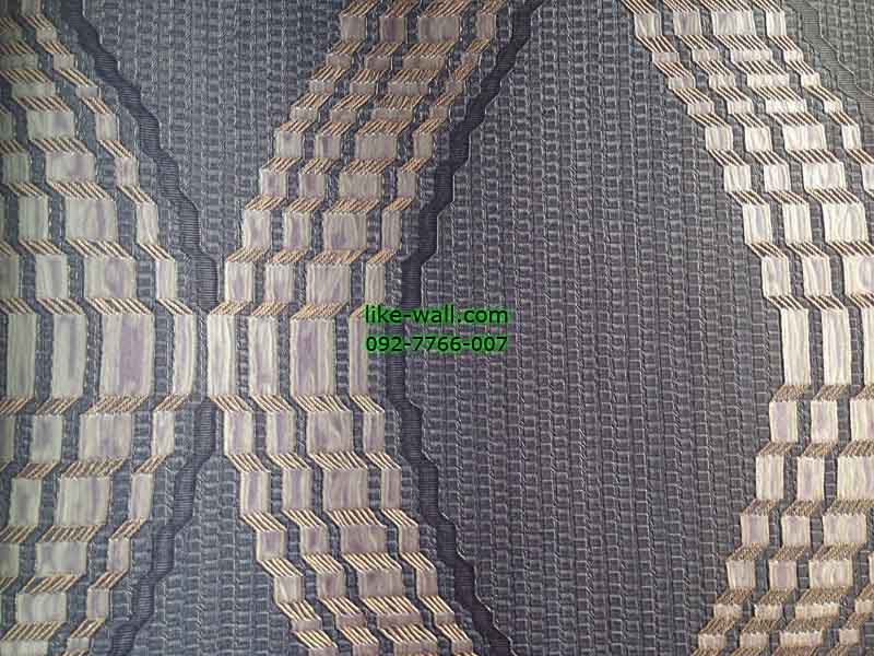 วอลเปเปอร์ติดผนังลายกราฟฟิกวงรี สีม่วง