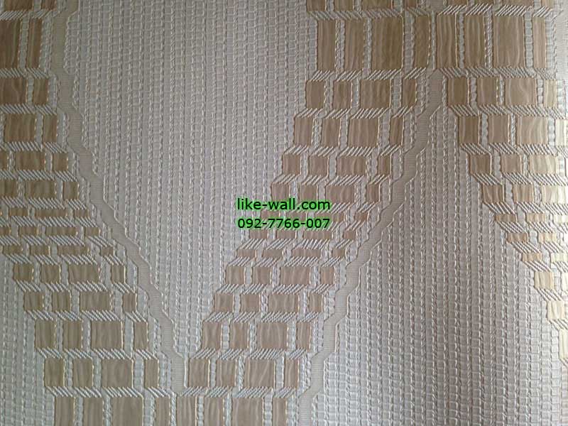 วอลเปเปอร์ติดผนังลายกราฟฟิกวงรี สีทอง 