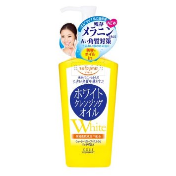 Kose Softymo White Cleansing Oil N 230ml ออยล์ล้างเครื่องสำอางค์กลิ่นส้ม ล้างได้สะอาดหมดจด แถมยังช่วยให้ผิวขาวขึ้น ช่วยขจัดสิ่งสกปรกที่ตกค้าง เพื่อเตรียมผิวให้พร้อมรับการฟื้นฟูต่อไป