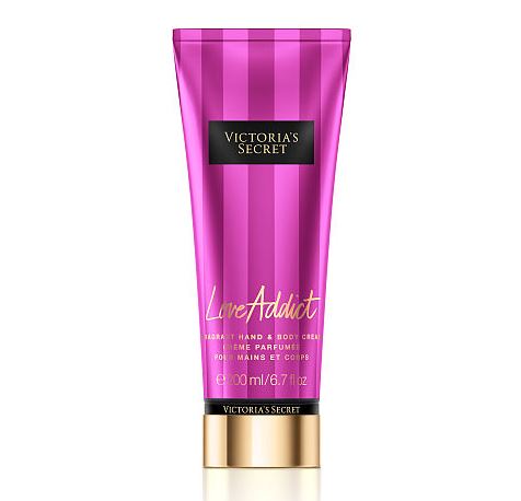 Victoria's Secret Love Addict Fragrant Hand & Body Cream 200 ml.ครีมบำรุงผิวเข้มข้น กลิ่นหอมน่ารักของกลิ่นผลไม้ผสมดอกกล้วยไม้ป่า หอมมากคะ