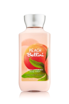 Bath & Body Works Peach Bellini Shea & Vitamin E Body Lotion 236 ml. โลชั่นบำรุงผิวสุดพิเศษ กลิ่นหอมของลูกพีชผสมกลิ่นมะม่วงหอมหวาน กลิ่นหอมน่ากินเชียวคะ