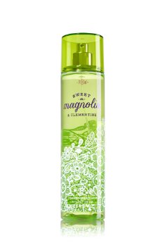 Bath & Body Works Sweet Magnolia & Clementine Fine Fragrance Mist 236 ml. สเปร์ยน้ำหอมที่ให้กลิ่นติดกายตลอดวัน กลิ่นหอมหวานของดอกมะลิและลิลลี่ ผสมกลิ่นลูกแพร์และแบลคครอเรนท์คะ