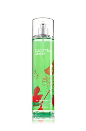 Bath & Body Works Cucumber Melon Fine Fragrance Mist 236 ml. สเปร์ยน้ำหอมที่ให้กลิ่นติดกายตลอดวัน ด้วยกลิ่นเมลอน เป็นกลิ่นแนวสดชื่น หอมอ่อนๆ ใช้ได้ทั้งชายและหญิง 