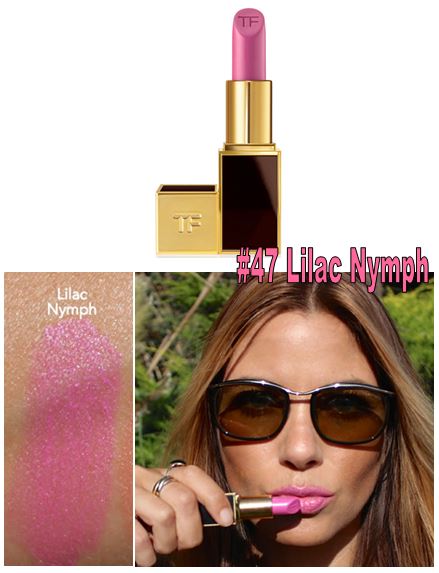Tom Ford Lip Color #47 Lilac Nymph ลิปสติกเนื้อดีเลอเลิศจากแบรนไฮโซสุดฮอต หรูหรา และคุณภาพดีสุดๆ ทาออกมาแล้วให้สีเรียบเนียนสม่ำเสมอและไม่เป็นคราบระหว่างวัน 