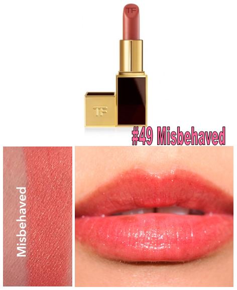 Tom Ford Lip Color #49 Misbehaved ลิปสติกเนื้อดีเลอเลิศจากแบรนไฮโซสุดฮอต หรูหรา และคุณภาพดีสุดๆ ทาออกมาแล้วให้สีเรียบเนียนสม่ำเสมอและไม่เป็นคราบระหว่างวัน 