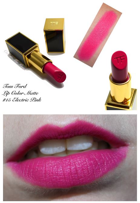 Tom Ford Lip Color Matte #15 Electric Pink ลิปสติกเนื้อแมทเลอเลิศจากแบรนไฮโซสุดฮอต หรูหรา และคุณภาพดีสุดๆ ให้สีชัดติดทนนาน ทาออกมาแล้วให้สีเรียบเนียนสม่ำเสมอและไม่เป็นคราบระหว่างวัน 