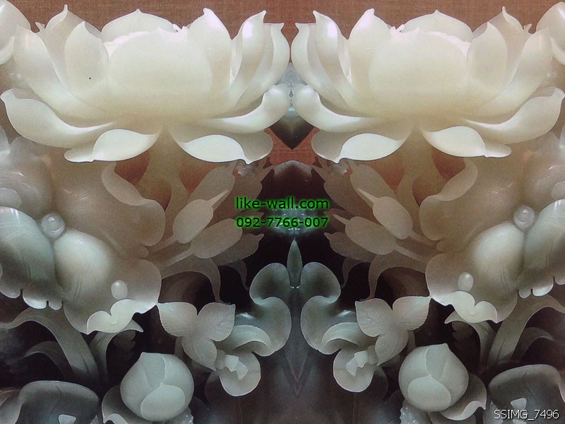 วอลเปเปอร์ติดผนังลาย jade สีขาว