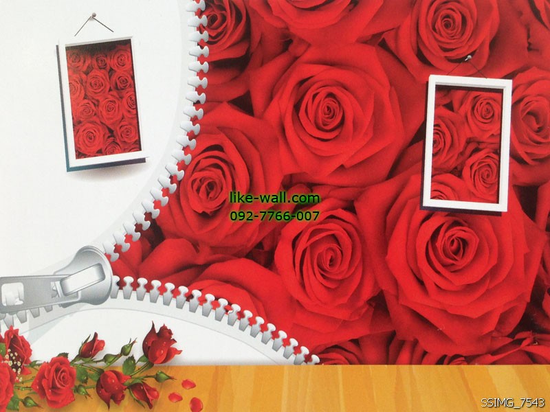 วอลเปเปอร์ติดผนังลาย rose