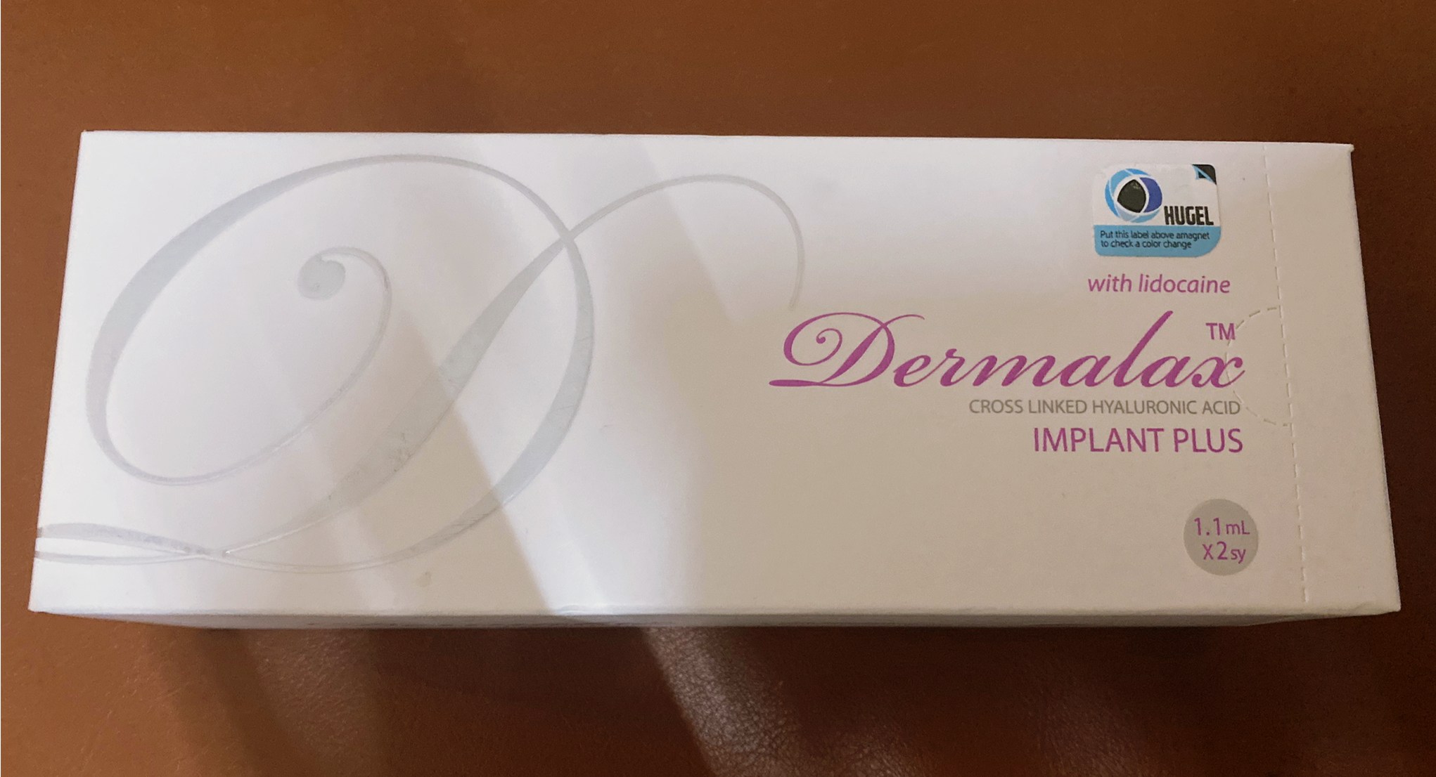 Dermalax Implant Plus (Korea) 1.1  cc (2 syrings ) ผสมยาชา เจ้าของเดียวกับโบทูแล็ก