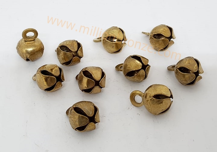 HB033 กระพรวนทองเหลืองแพ็ค 10 ลูก(1.5cm) Bronze Small Bell