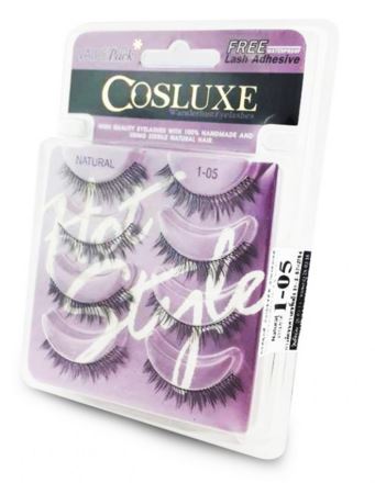 **พร้อมส่ง**Cosluxe Wanderlust Eyelashes Value Pack รุ่น Natural เบอร์ 1-05 ขนตาปลอมแพ็ครวม 4 คู่ ฟรีกาว ขนตาปลอมที่เน้นความบางเบาเป็นธรรมชาติ เพื่อเพิ่ม Volume บางๆ สำหรับวันสบายๆ สวยใสเป็นธรรมชาติ สีดำสนิทไม่มีมันเงาหลอกตา ที่ถักทอขึ้นด้วยความพิถีพิถันอ