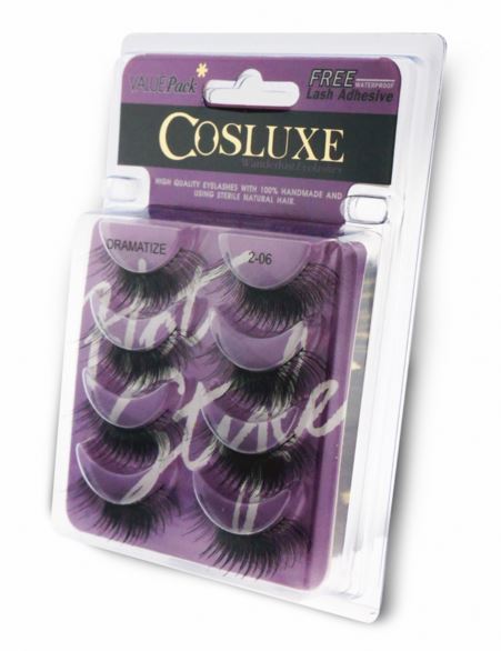 **พร้อมส่ง**Cosluxe Wanderlust Eyelashes Value Pack รุ่น Dramatize เบอร์ 2-06 ขนตาปลอมแพ็ครวม 4 คู่ ฟรีกาว ขนตาปลอมที่เปลี่ยนวันธรรมดาๆให้เป็นวันที่พิเศษ ด้วยการเพิ่มความยาวและ Volume ให้ขนตาของคุณเด่นชัดขึ้น สะกดทุกสายตา จนใครๆต้องเหลียวมอง 