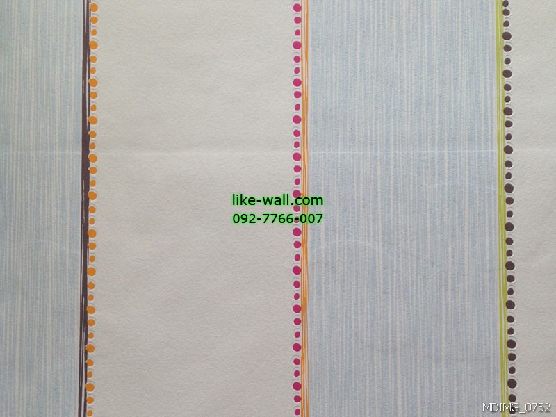 วอลเปเปอร์ติดผนังลายทางตรงสีฟ้า