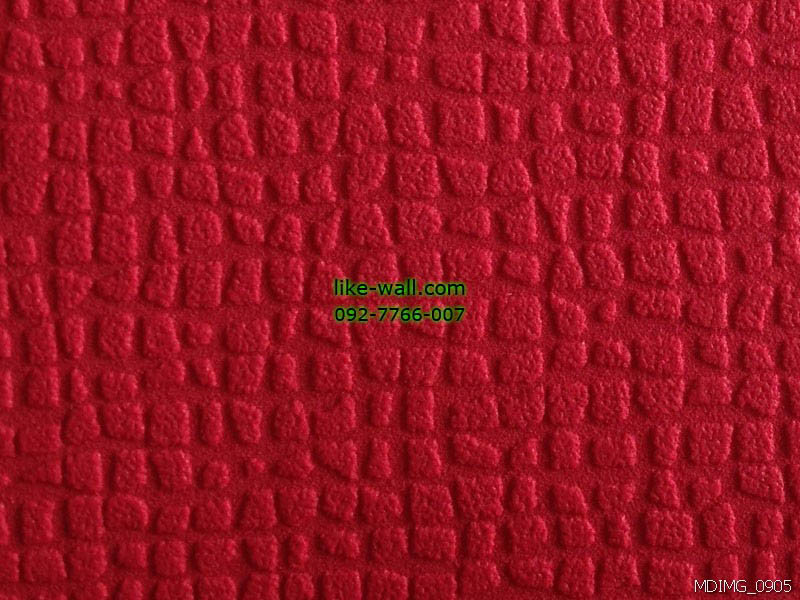  วอลเปเปอร์ติดผนังลายนูนเล็กสีแดง