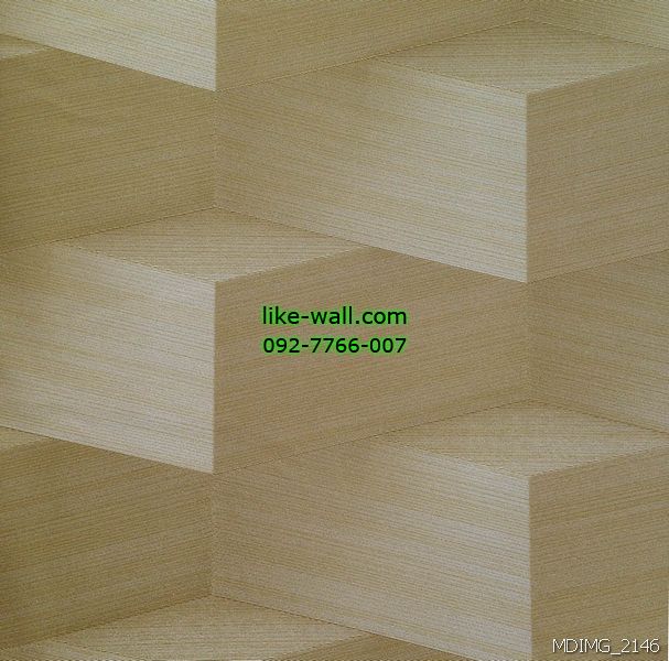 วอลเปเปอร์ติดผนังลายไม้ 3D สีเหลือง