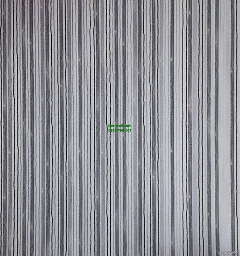 วอลเปเปอร์ติดผนัง ลายทางเส้นตรง สีเทา