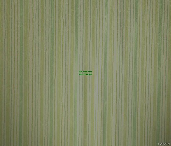 วอลเปเปอร์ติดผนัง ลายทางเส้นตรง สีเขียว