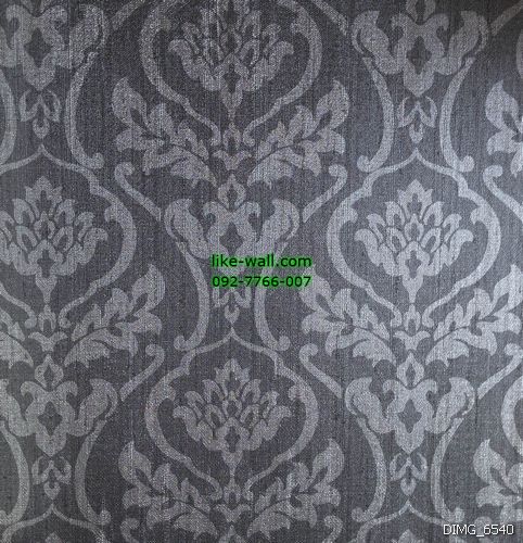 วอลเปเปอร์ติดผนังลายเรทโทร สีเงิน พื้นหลังสีเทา