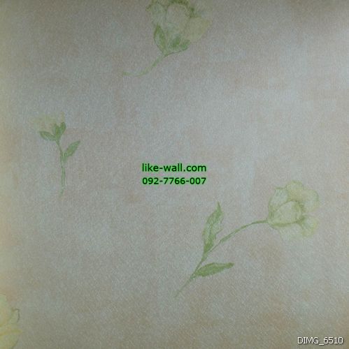 วอลเปเปอร์ติดผนัง ลายดอกไม้ สีเหลือง