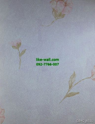 วอลเปเปอร์ติดผนัง ลายดอกไม้ สีชมพู