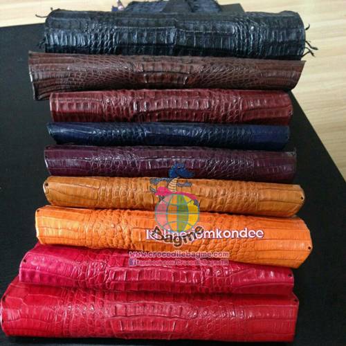 พร้อมส่ง  แผ่นหนังแท้ ฟอกสี
