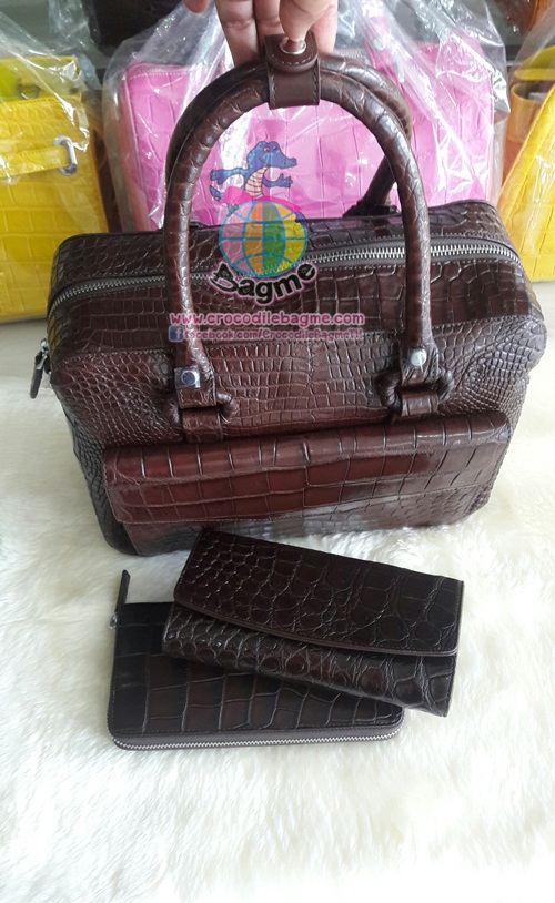 งานคู่ พร้อมส่ง กระเป๋าถือ สะพายหญิงBT8111 หนังท้อง