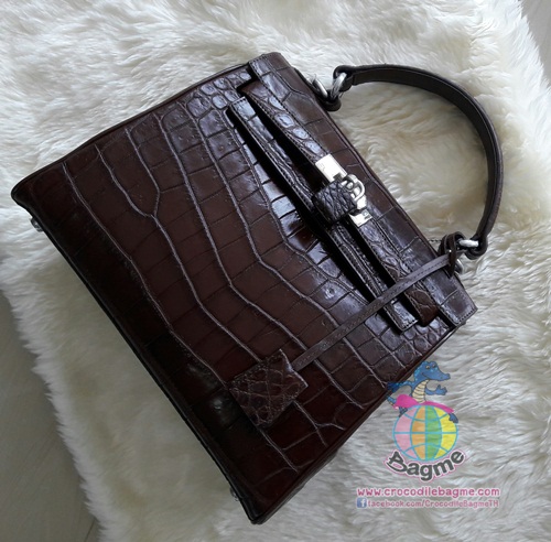 พร้อมส่ง กระเป๋าถือ สะพายหญิงBT8107 หนังท้อง