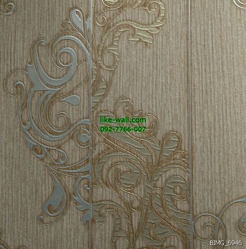 วอลเปเปอร์ติดผนัง ลายวินเทจ สีครีม