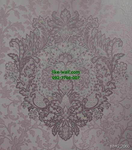 วอลเปเปอร์ติดผนัง ลายหลุยส์ สีม่วง